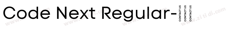 Code Next Regular字体转换
